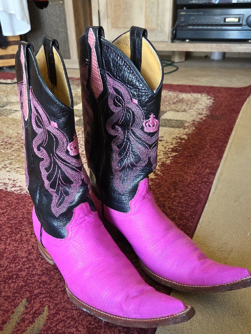 Reba Cowboy Western Boots Pointed Toe 10.5